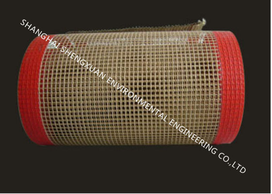 la banda transportadora del Teflon de 1x1 milímetro, PTFE cubrió la banda transportadora de la fibra de vidrio para la industria de sequía