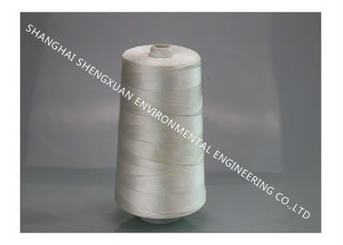 E - Hilo de coser del Teflon de la fibra de vidrio para la costura industrial da alta temperatura de la bolsa anti polvo