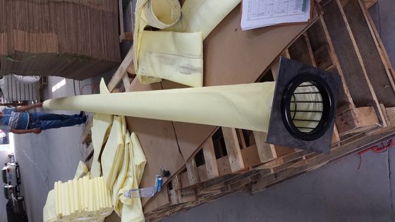 bolsos de filtro des alta temperatura del colector de polvo P84 del lienzo ligero de 6000m m TFE